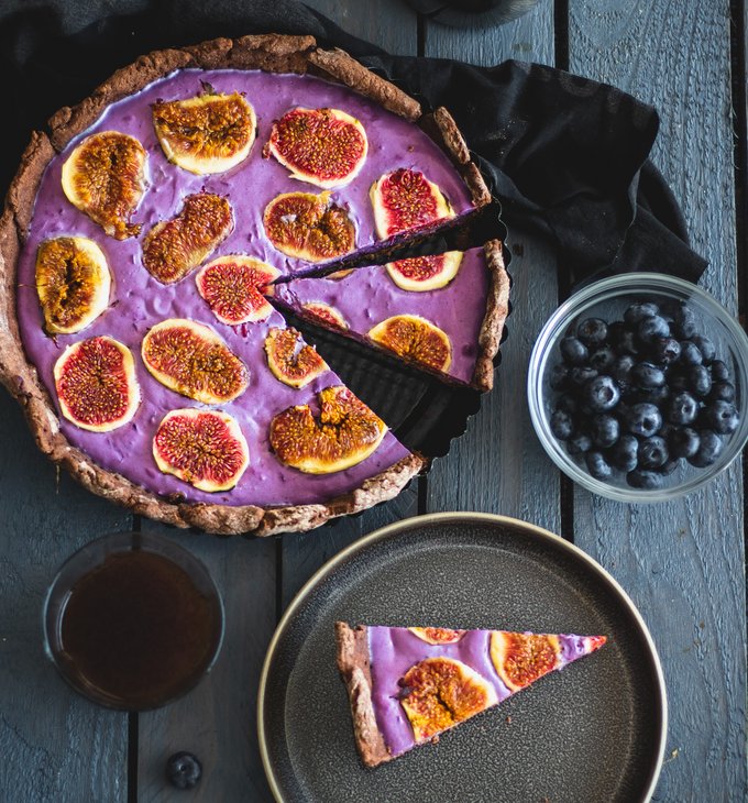 Borůvkovo-fíkový koláč