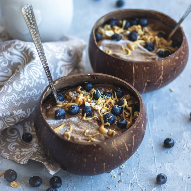 Čokoládový smoothie bowl