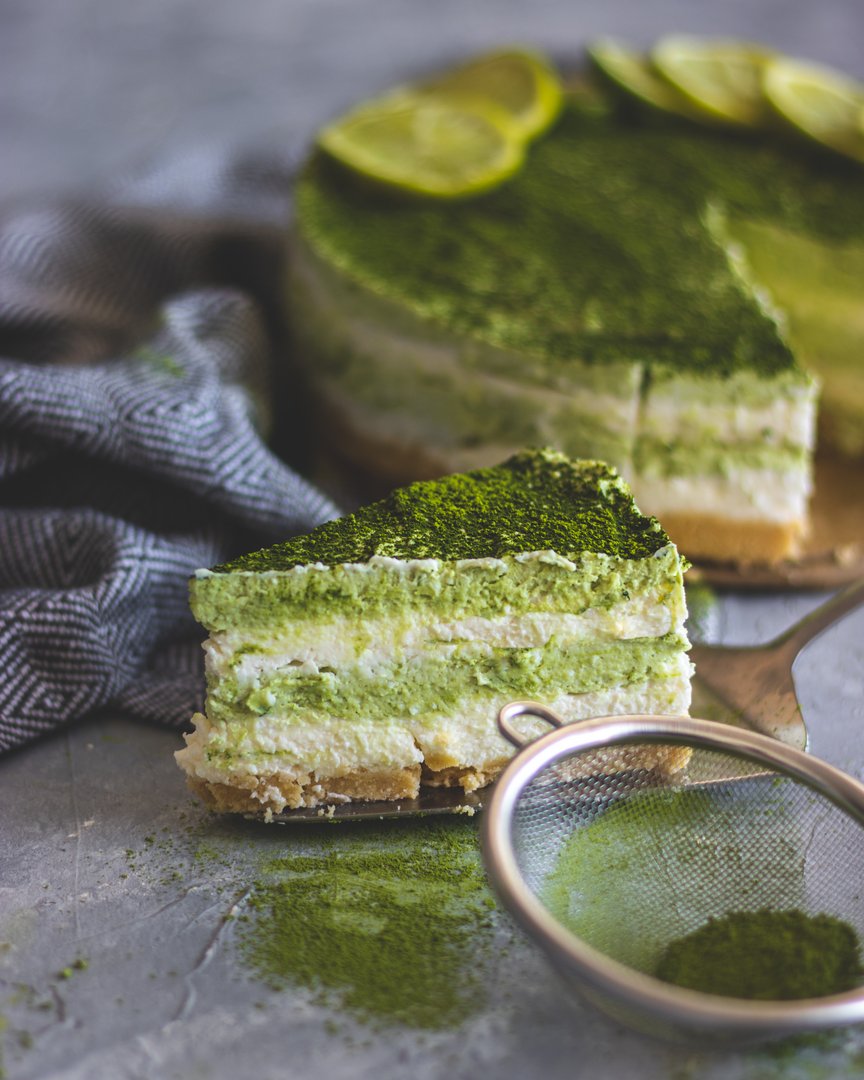 Matcha cheesecake