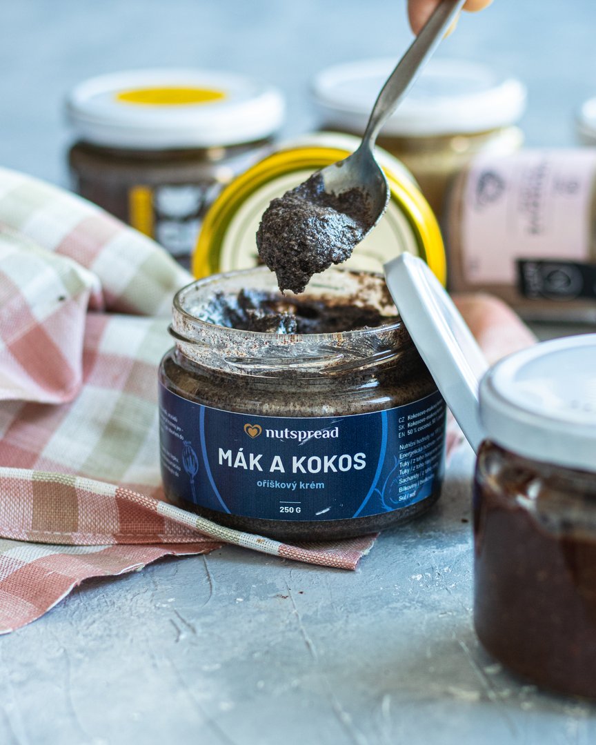 Nutspread Mák & Kokos Nutspread Mák & Kokos